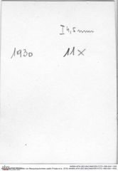 Historisches Foto (Rückseite) von Mesoparapylocheles zapfei (Fraaije et al., 2019) (NHMW-AFW-GEO-BACHMAYER-FOTO-1990-0041-1930)